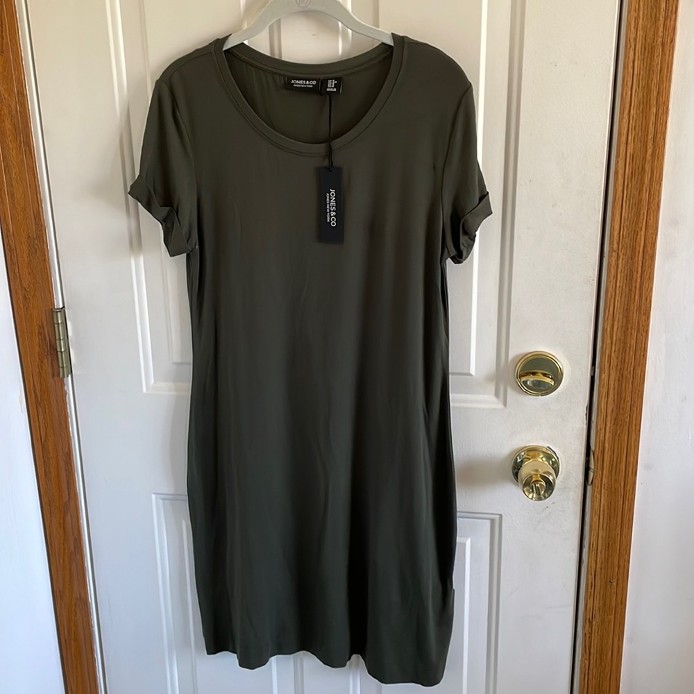 NWT Jones & Co Loden Green Dress Medium